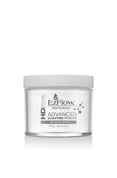 Wide demonstration of Acrylic Powder Sculpting Powder-Infinite White in 4-ounce container showing its product details